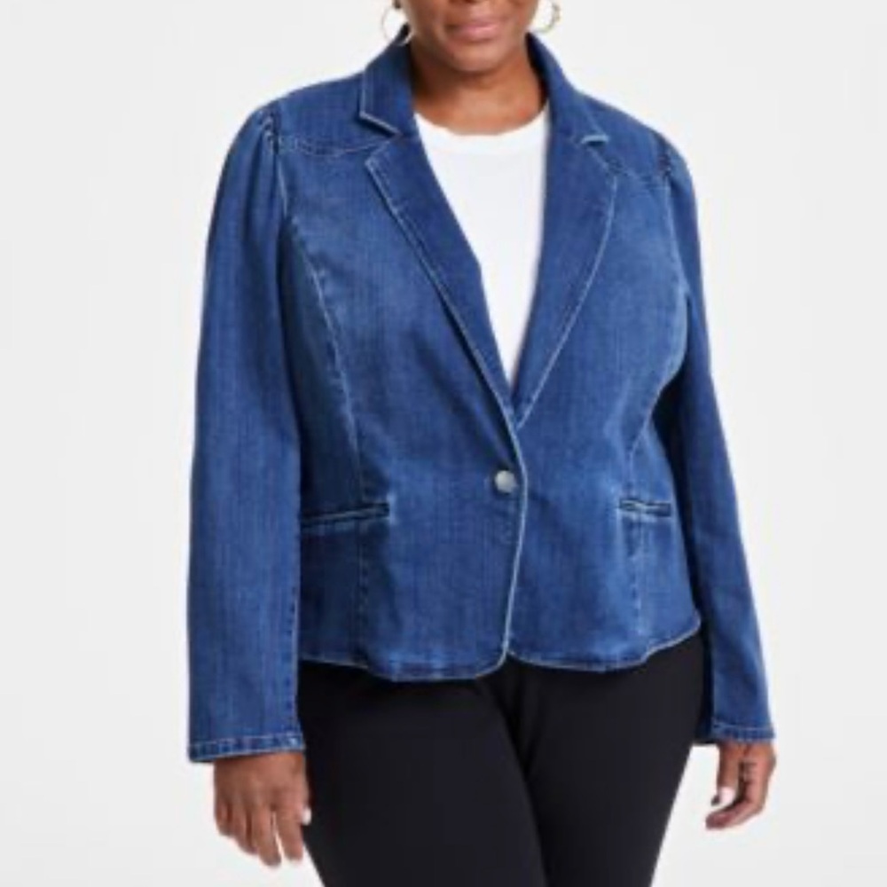 Lane Bryant Stretch Denim Blazer